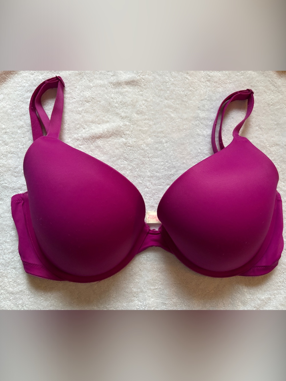 PINK Victoria's Secret everywhere push up  Magenta Molded Underwire Bra